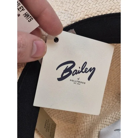 Bailey Of Hollywood Hat Fedora Mens S Beige Straw Summer Casual Made In USA